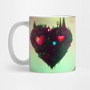 Black Heart No.5 (background) Mug